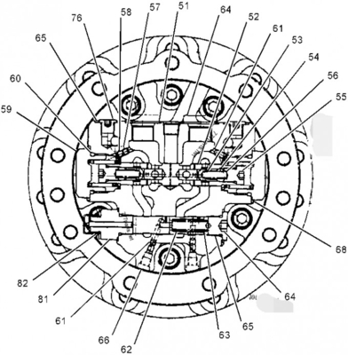 PC30/PC30-7/PC35/PC40 Excavator Final Drive Parts Travel Plantary Gear 1st Carrier Assy