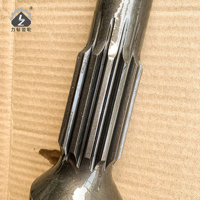 PC200-6 6D102 এক্সক্যাভেটর গিয়ার পিনিয়ন শ্যাফট ফোরজিং 14*18H205