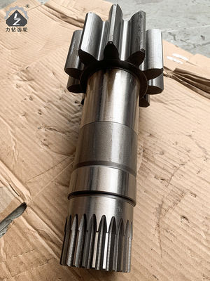 HD400 সুইং পিনিয়ন শ্যাফ্ট 11 দাঁত 24 কী হাইড্রোলিক এক্সকাভেটর সুইং গিয়ারবক্স